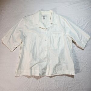 COS White Short Sleeve Shirt